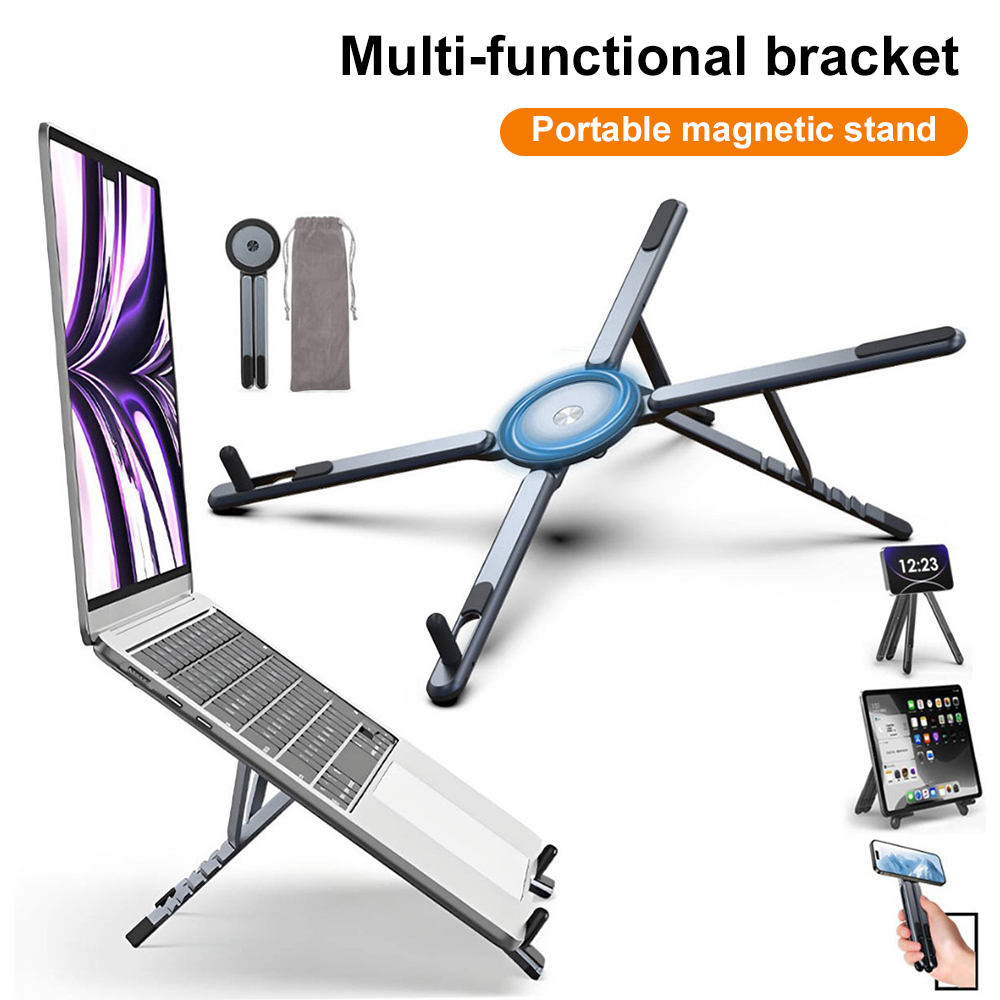 Laptop Tablet Accessories - Portable Magnetic Phone Holder & Selfie