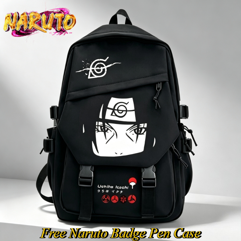 Laptop Tablet Accessories - NARUTO Cartoon Backpack Two-dimensional Student School