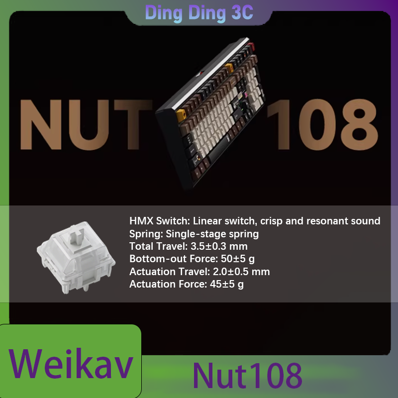 Tablet Accessories Uk - Weikav Nut108 Wireless Mechanical Keyboard KIT