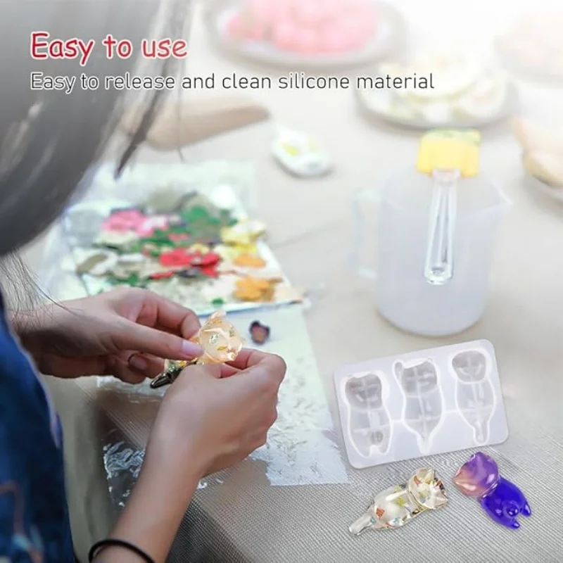 3D Cat Crystal Epoxy Resin Mol - Case With Pencil Holder recension och pris