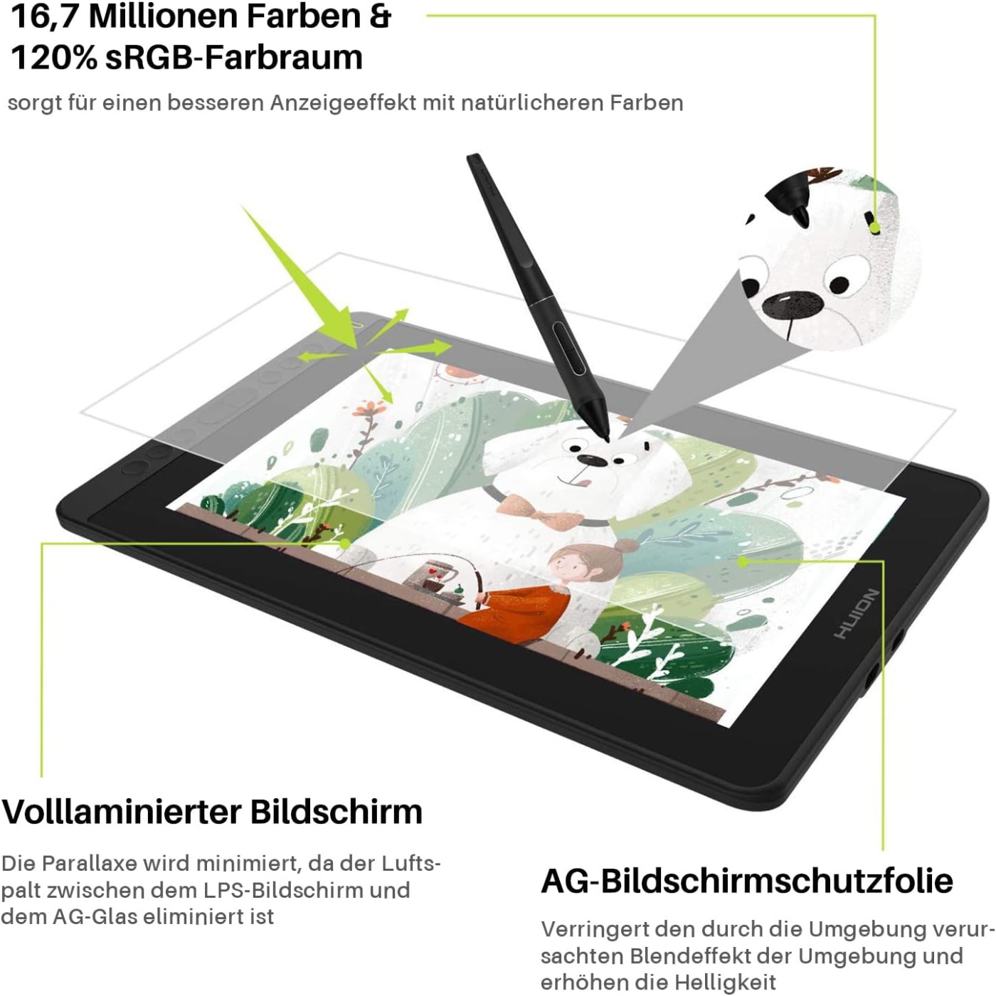 HUION Kamvas 12 11.6 Inches Dr - Huion Tablet Accessories recension och pris