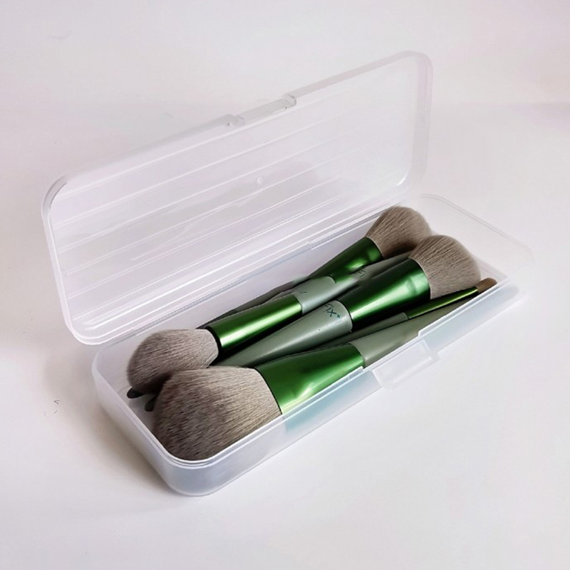 1PC Transparent Plastic Cosmet - Case With Pencil Holder recension och pris