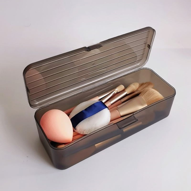 1PC Transparent Plastic Cosmet - Case With Pencil Holder recension och pris