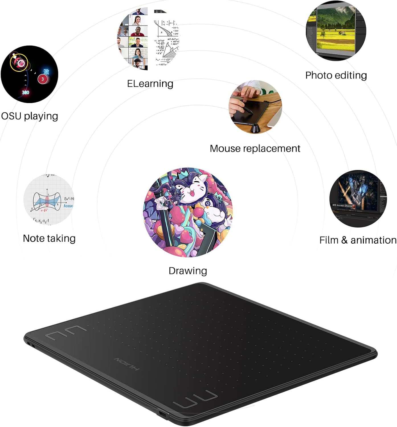HUION HS64 Graphic Tablet 6Inc - Huion Tablet Accessories recension och pris