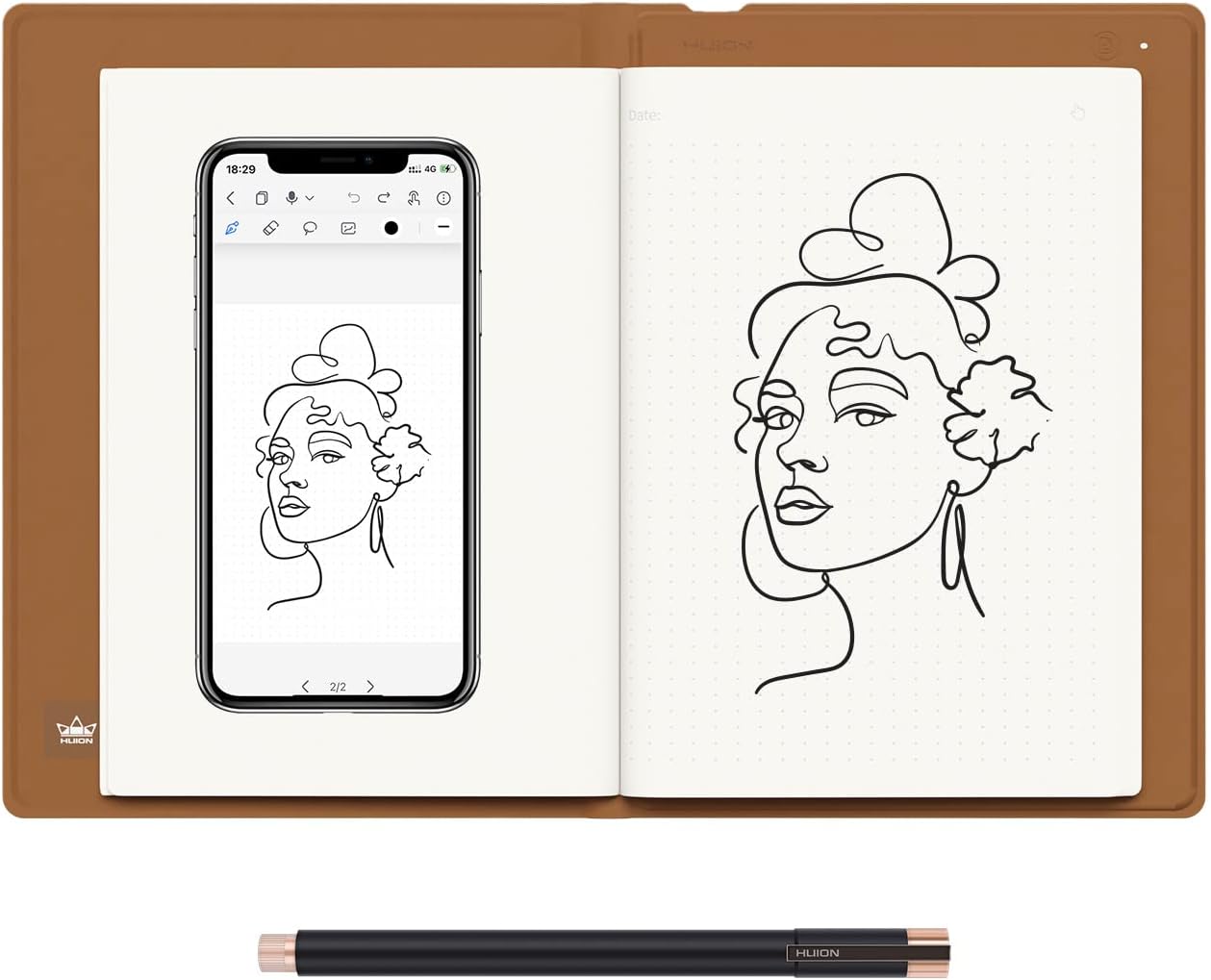 huion note 2 em 1 digital hand - Huion Tablet Accessories recension och pris