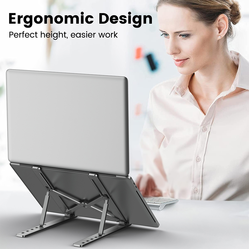 Adjustable Laptop Holder Alumi - Cooling Stand Tablet recension och pris