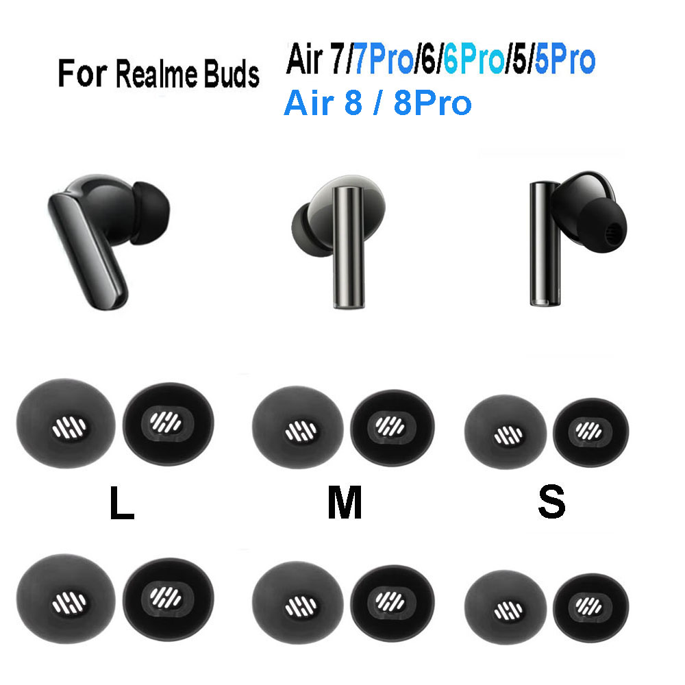 4PCS Silicone Ear Tips for Rea - Realme Tablet Accessories recension och pris