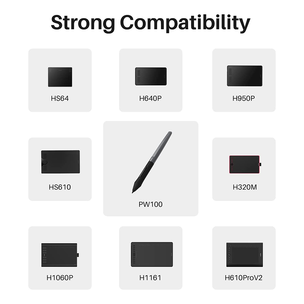 HUION PW100 Battery-Free Stylu - Huion Tablet Accessories recension och pris