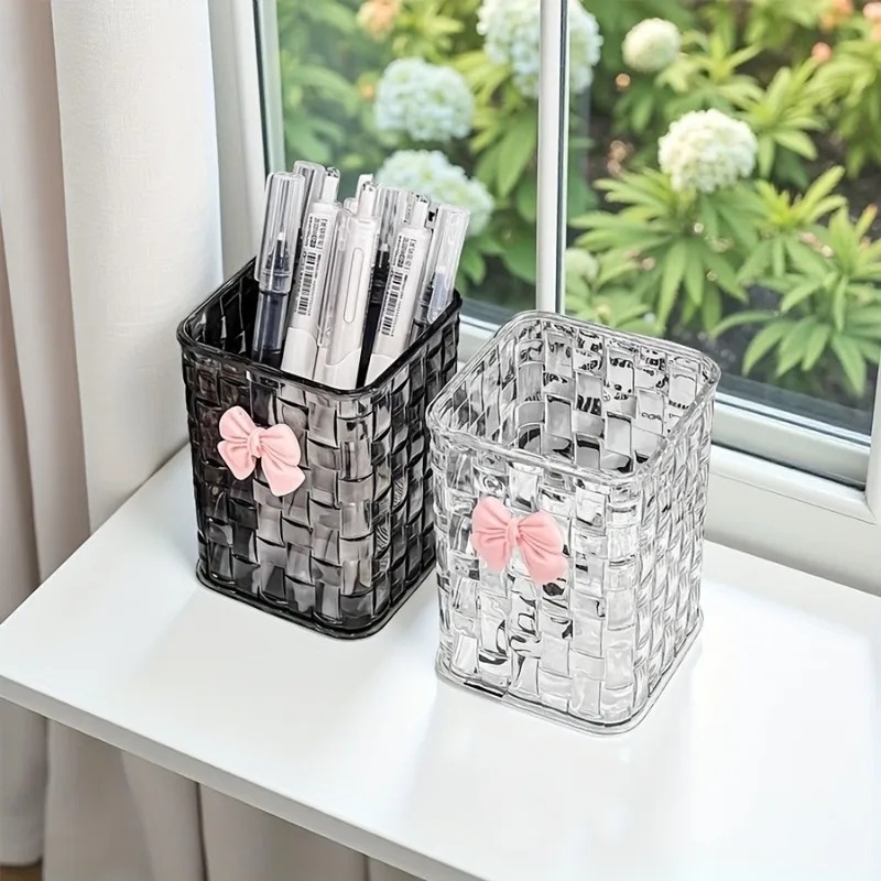2pcs Transparent Acrylic Eyebr - Case With Pencil Holder recension och pris