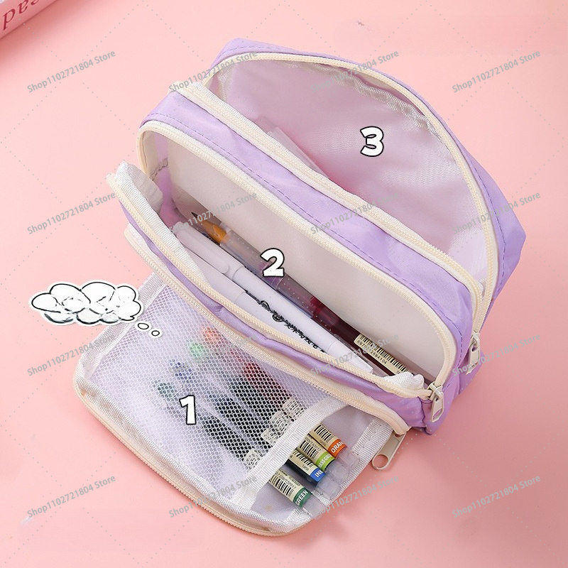 BlackPink Large Capacity Canva - Case With Pencil Holder recension och pris