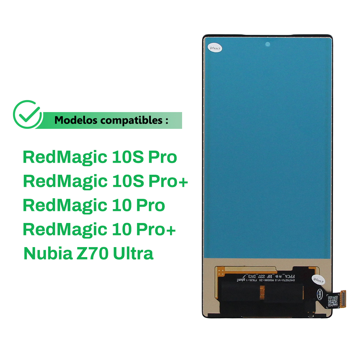 Display for ZTE nubia Z70 Ultr - Redmagic Tablet Accessories recension och pris