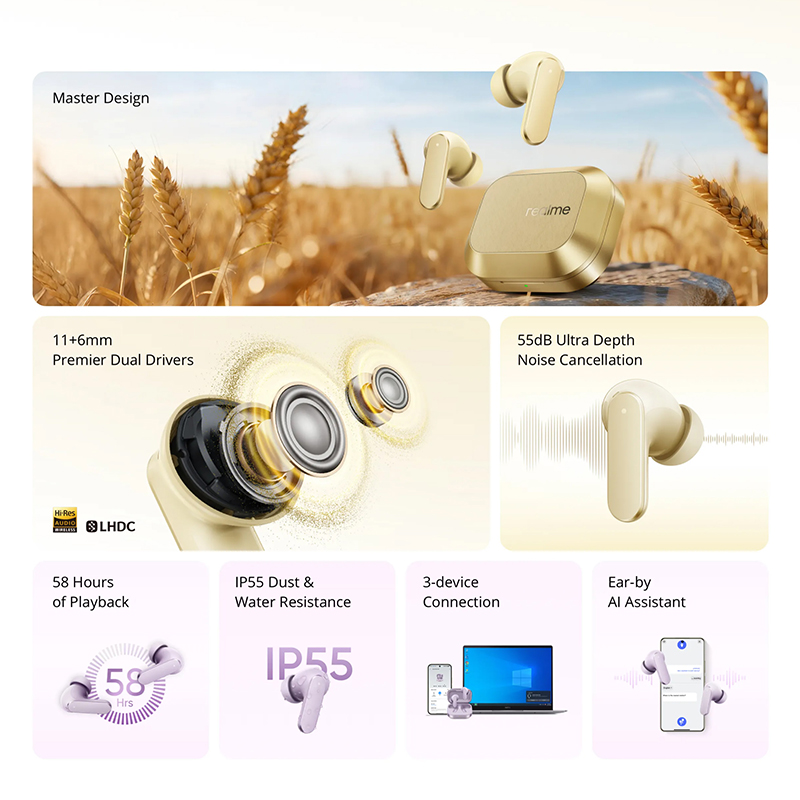 realme Buds Air 8 Global Versi - Realme Tablet Accessories recension och pris