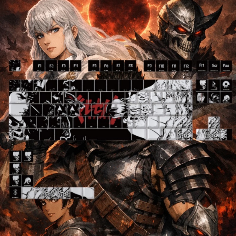 BERSERK Theme Anime Keycap 98  - Tablet Gaming Accessories recension och pris