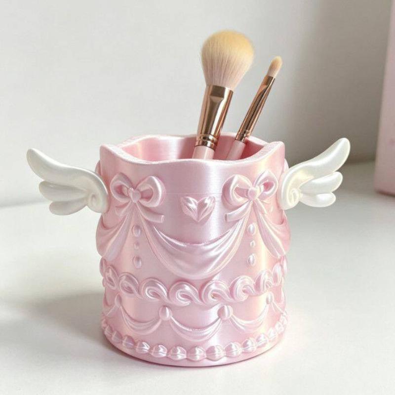 * 1Pcs Silk Texture Girl Luxur - Case With Pencil Holder recension och pris