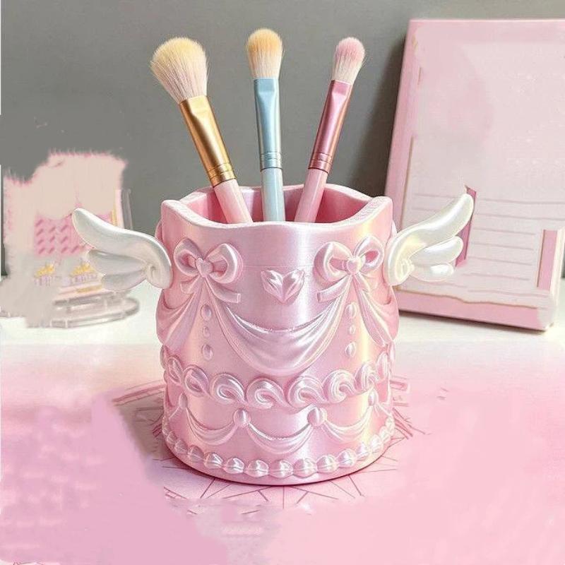* 1Pcs Silk Texture Girl Luxur - Case With Pencil Holder recension och pris