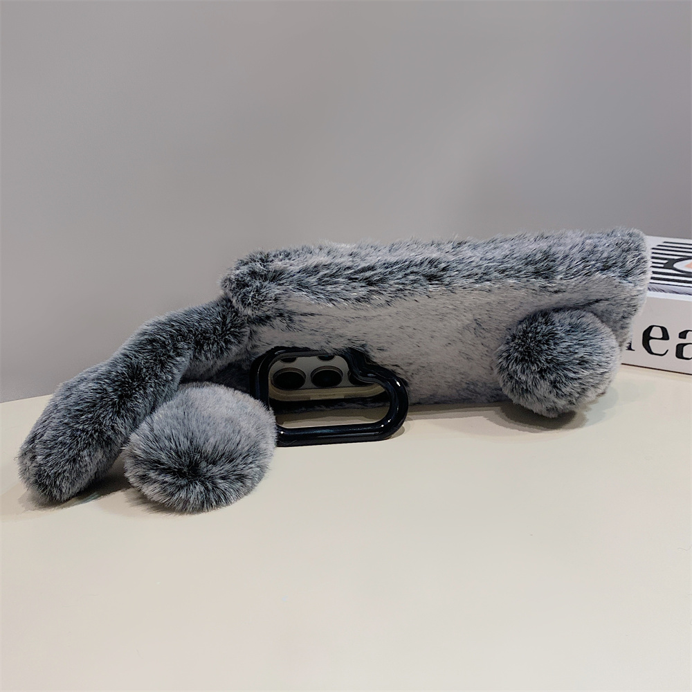 Cute Rabbit Ears Fluffy Stand  - Samsung Galaxy S25 recension och pris