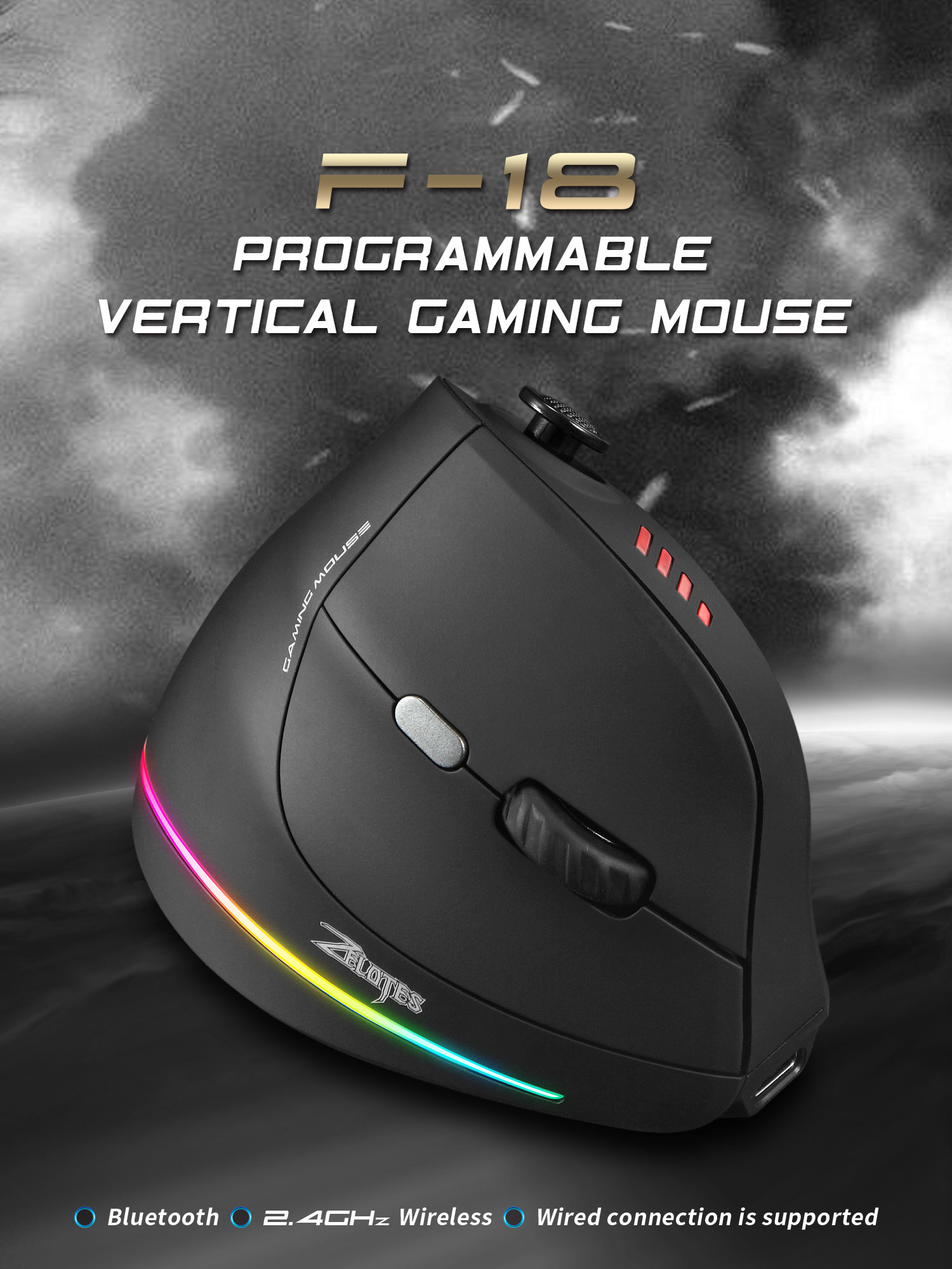Jomaa RGB Backlit Wireless Ver - Tablet Gaming Accessories recension och pris